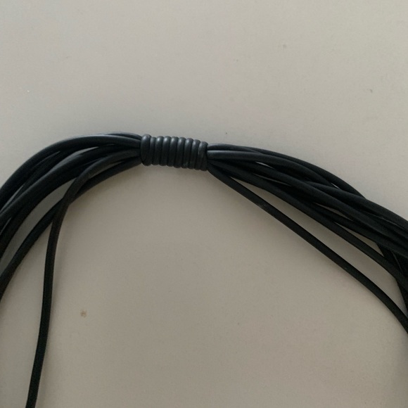 Womens: Necklace; FRANK IDEAS, Black Rubber - Picture 3 of 3